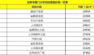 合肥南门小学学区房